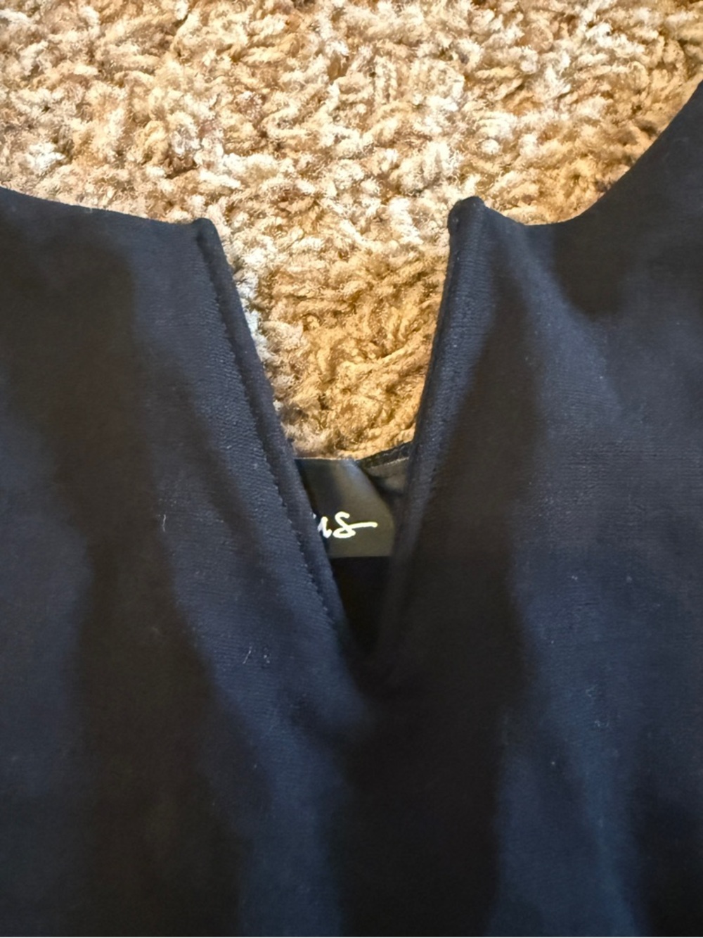 Lulu's Black V-Neck Bodysuit - Picture 2 of 5